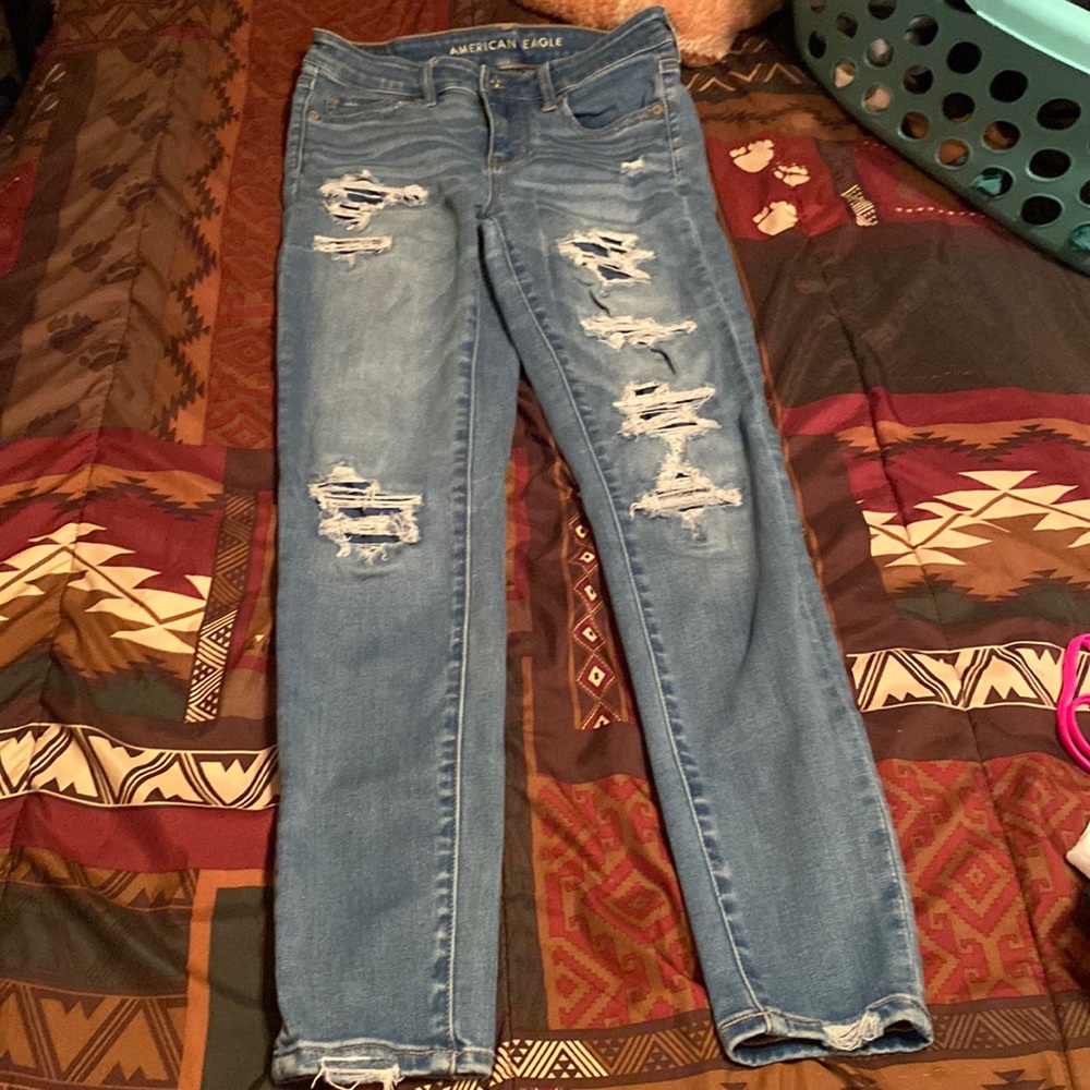 To big on me but there a size 4 from America eagle